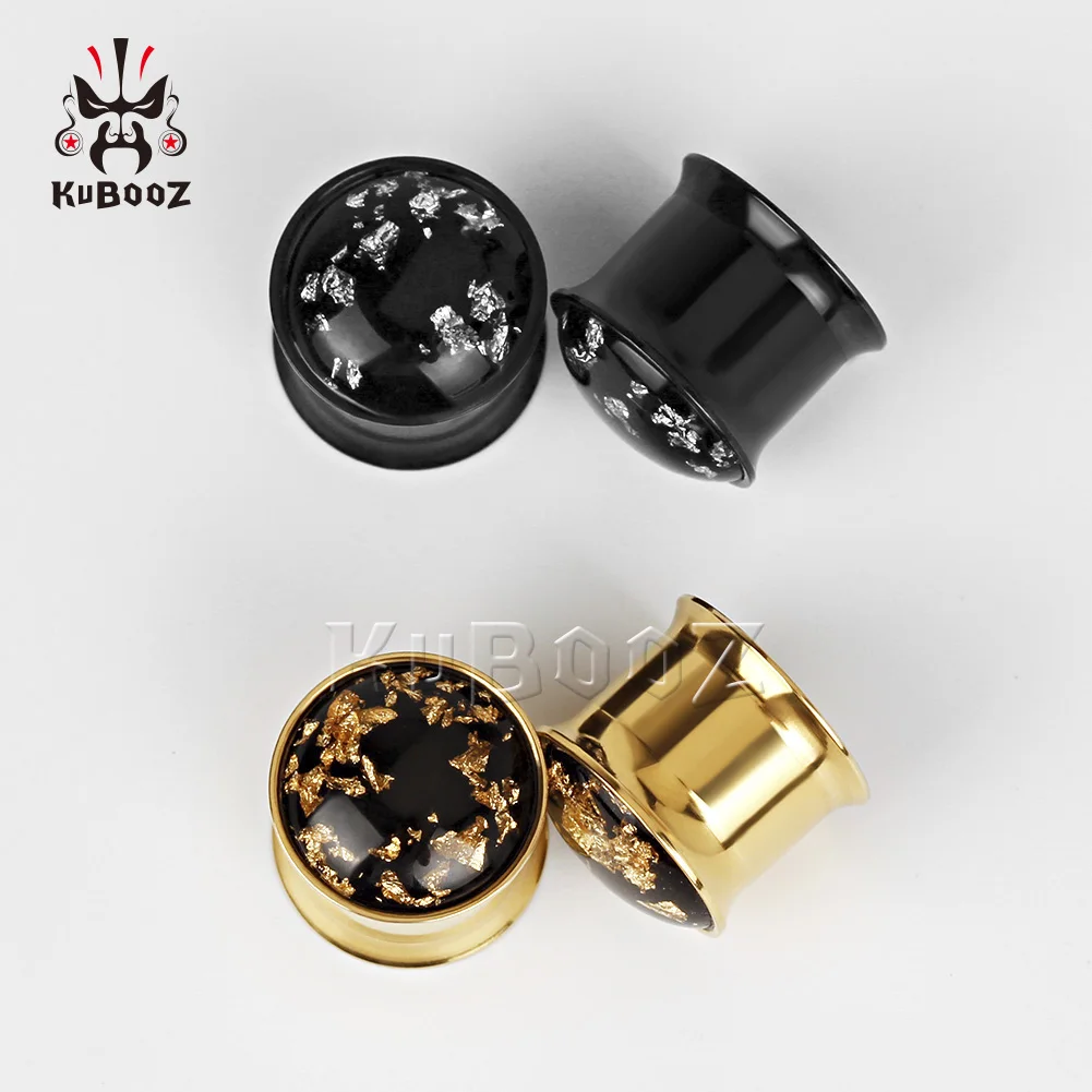 KUBOOZ туннели для ушей шпильки для пирсинга Guage ювелирные изделия с расширителем для тела носилки модные подарочные серьги 10 шт./партия
