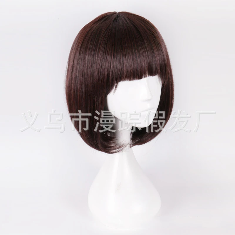 Anime Bungo Stray Dogs Akiko Yosano Cosplay Wig Short Dark Coffee Heat Resistent Hair | Costumes