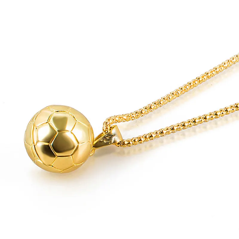 Everoyal Новое поступление мужской футбольный золотой кулон ожерелье для мужчин