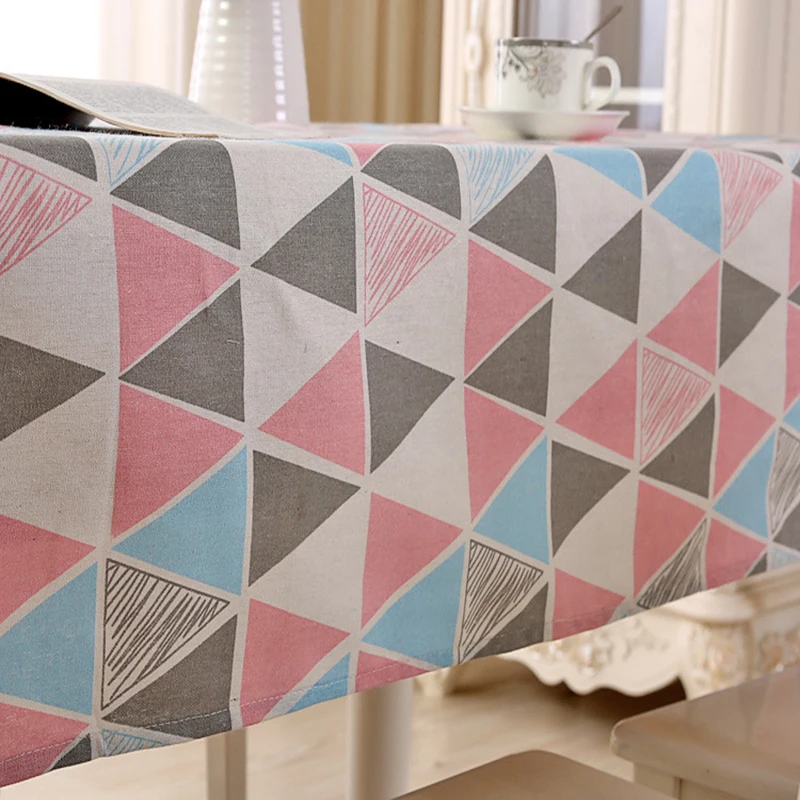 Tablecloth printing color cotton and linen rectangular tablecloth restaurant supplies living room decoration wholesale 2019 | Дом и сад
