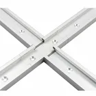 80 мм алюминиевый сплав Т-образная дорожка перекрестное соединение Запчасти деревообрабатывающий Т-образными пазами дорожка Jig с помощью винтов плотник деревообрабатывающий инструмент