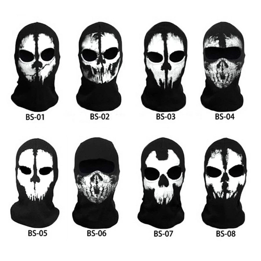 Многофункциональная мотоциклетная маска CS Ghost Skull Балаклава Байкерская мотоциклетная маска для лица шарф для шеи головные уборы маска для всего лица Вечерние Маски