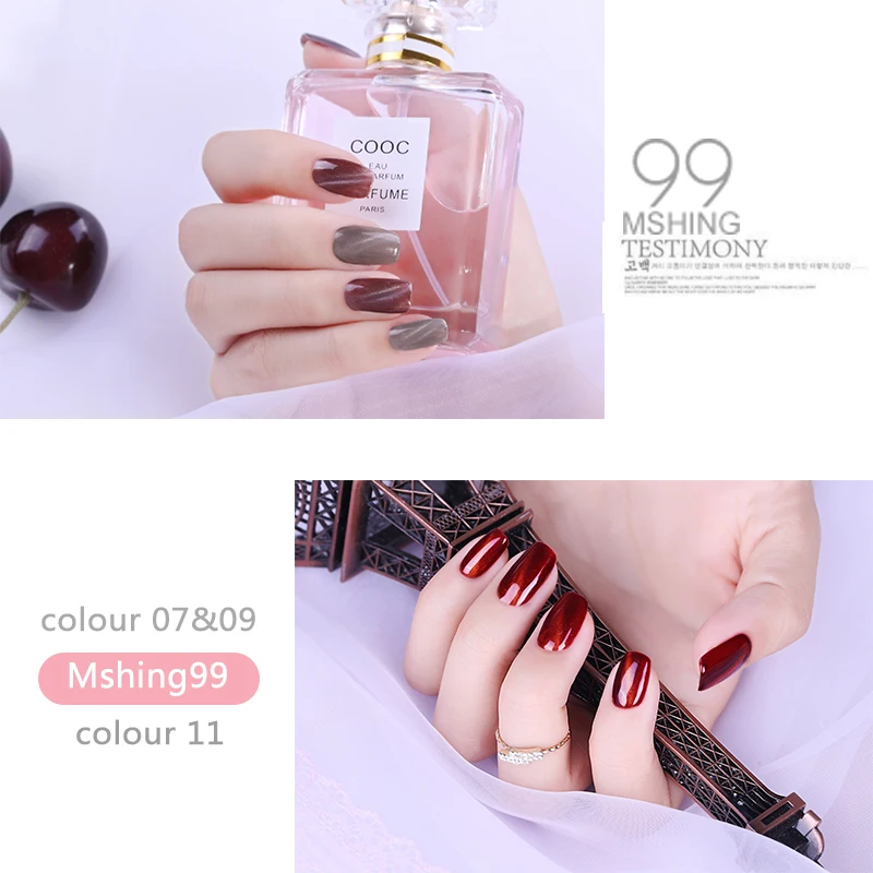 Mshing99 3D кошачий глаз Гель-лак для ногтей vernis Полупостоянный УФ-лак для маникюрный гель для ногтей праймер верхнее покрытие Гель-лак
