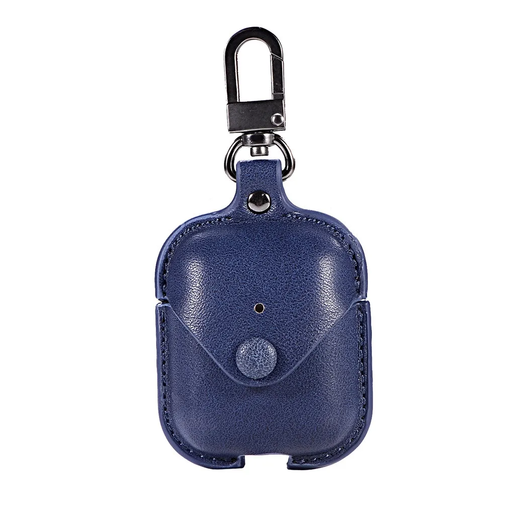 Роскошный чехол для наушников из натуральной кожи Bluetooth беспроводные наушники Air