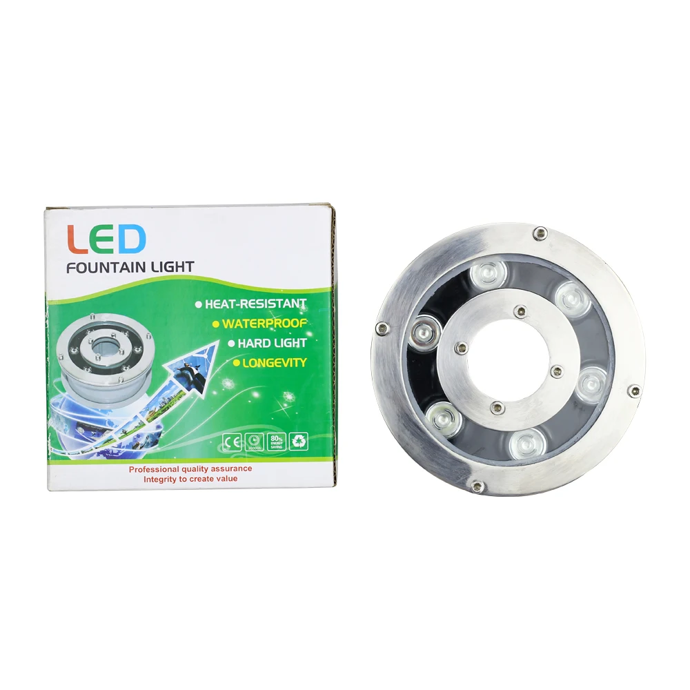 Светодиодный светильник для пруда IP67 водонепроницаемый 6 Вт 12 18 светодиодный