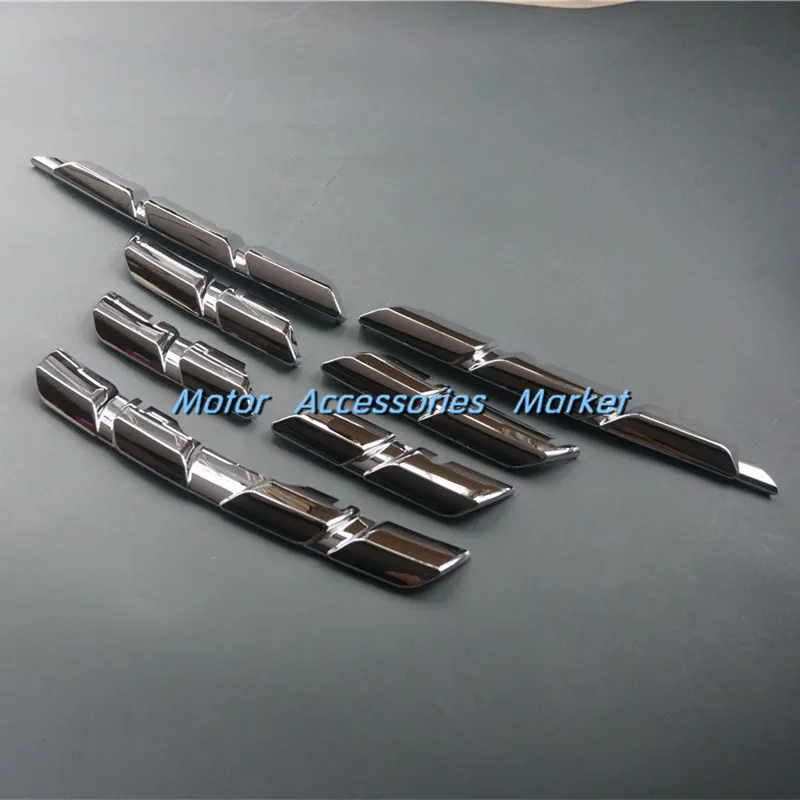 Новый 7 шт полный набор хромированная передняя решетка облицовки радиатора для