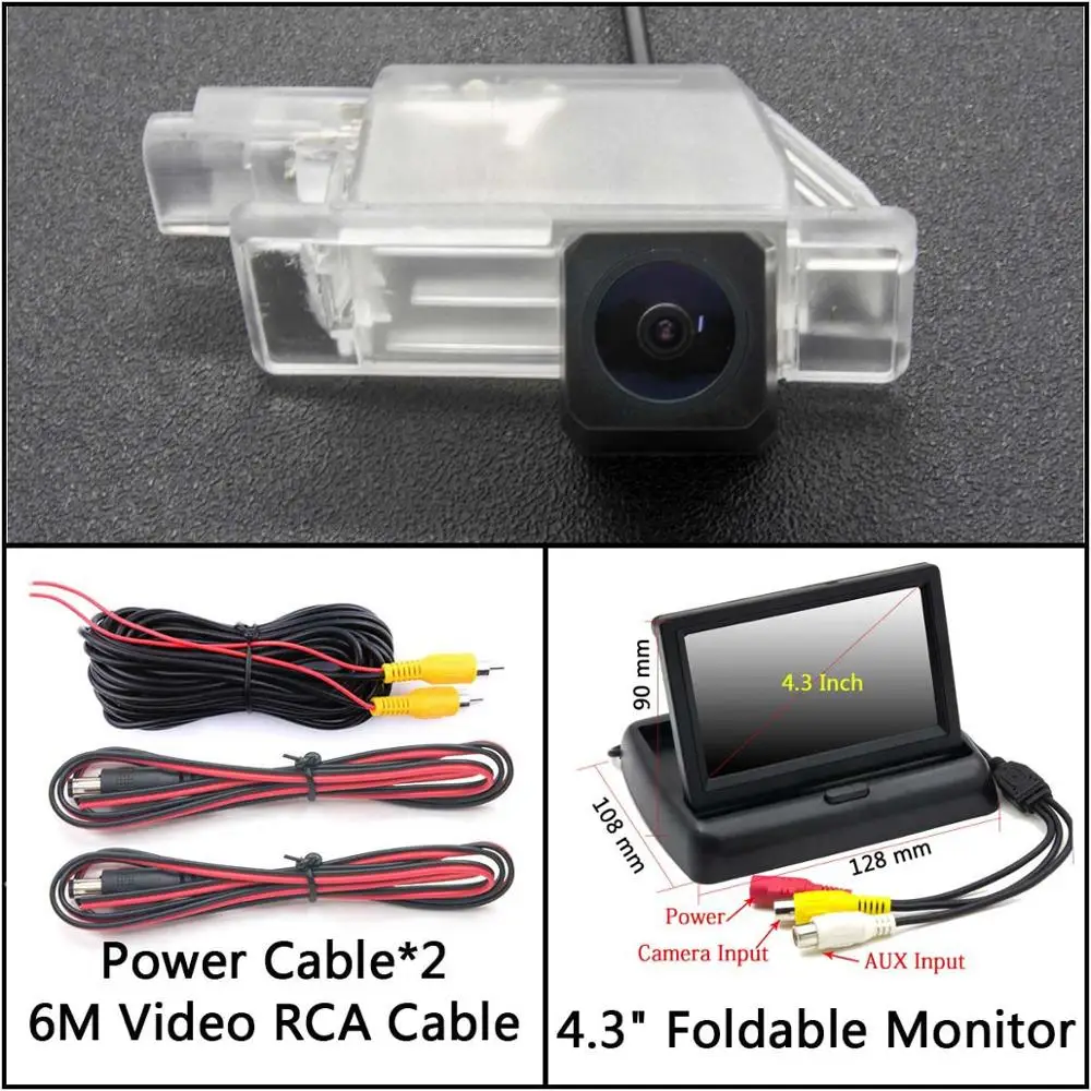 Cam N 4.3 inch Fold HD 1280*720 резервная камера заднего вида для peugeot 508 301 408 508 308 2008 3008 для NISSAN SERENA автомобильный парковочный ЖК-зеркальный монитор - Название цвета: Cam N 4.3 inch Fold