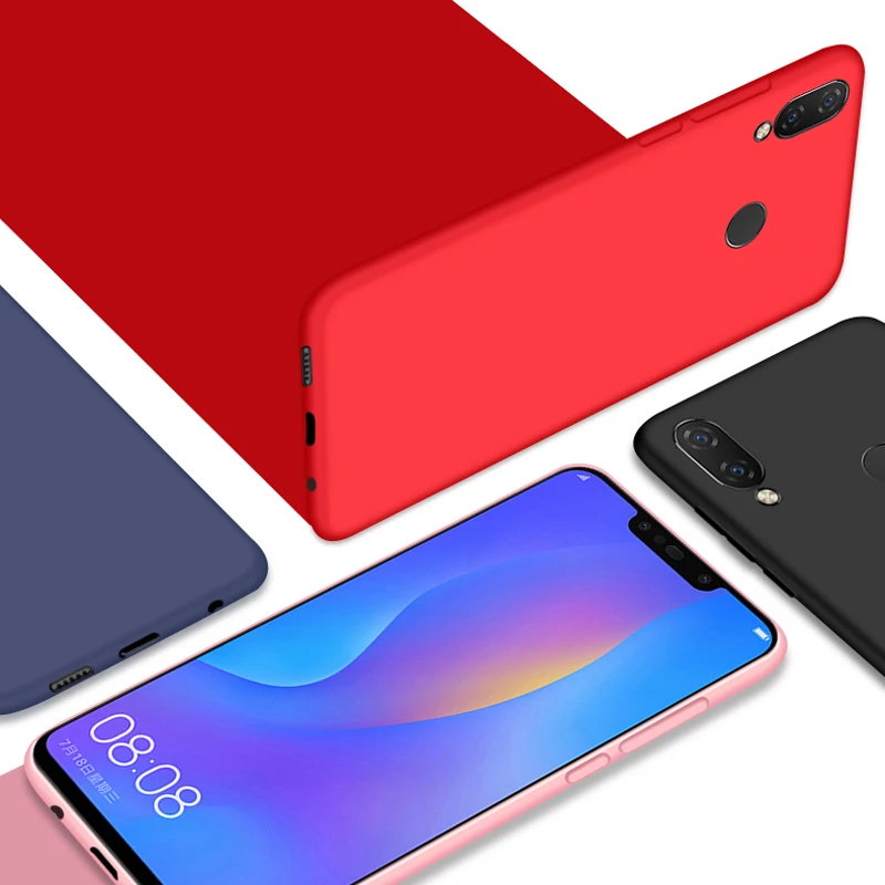 Роскошные мягкие жидкие силиконовые чехлы для huawei P20 Lite Pro силиконовый чехол