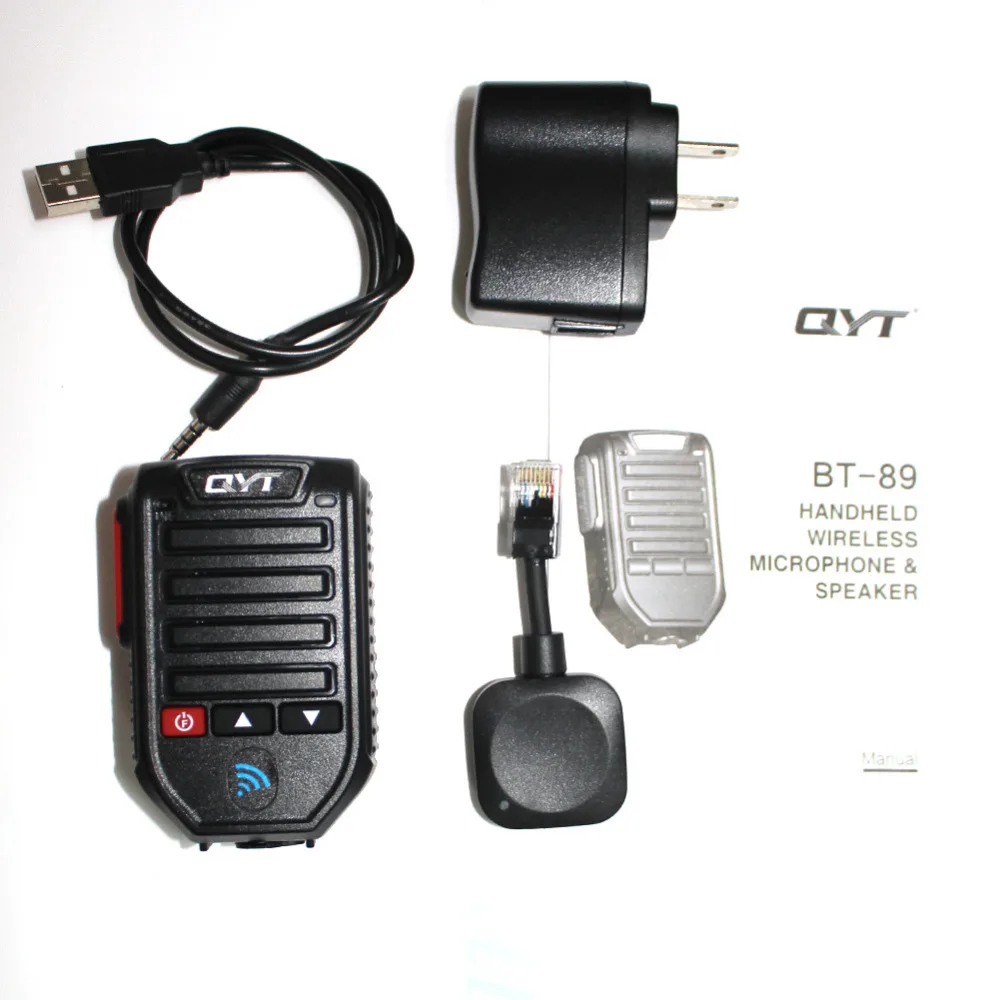Беспроводной bluetooth микрофон BT-89/BT89 10 метров для QYT KT-7900D/KT-89000D с новым дизайном и