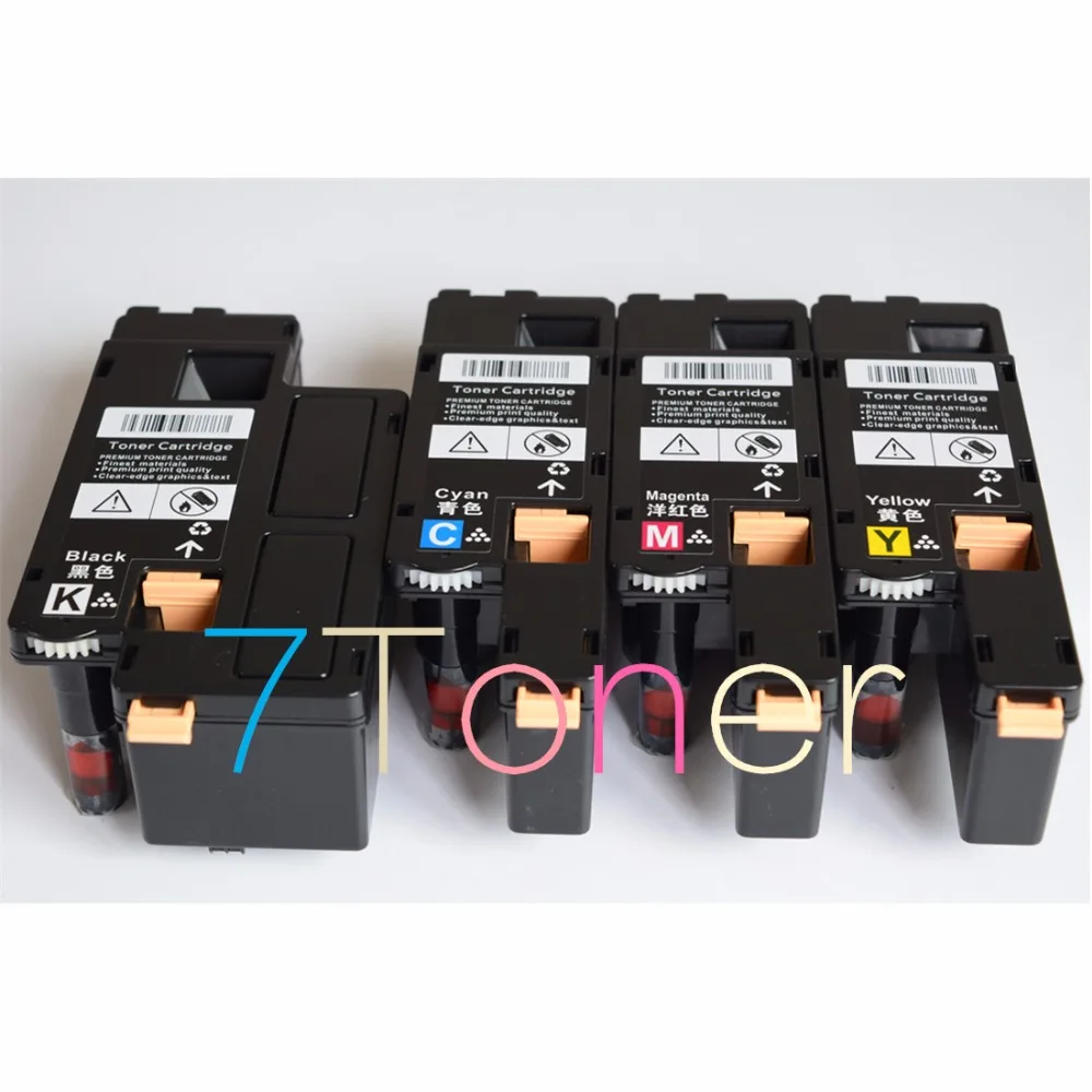 4 х высококачественные тонер картриджи для Xerox phaser 6020 6022 Workcentre 6025 6027 106R02756 106R02757