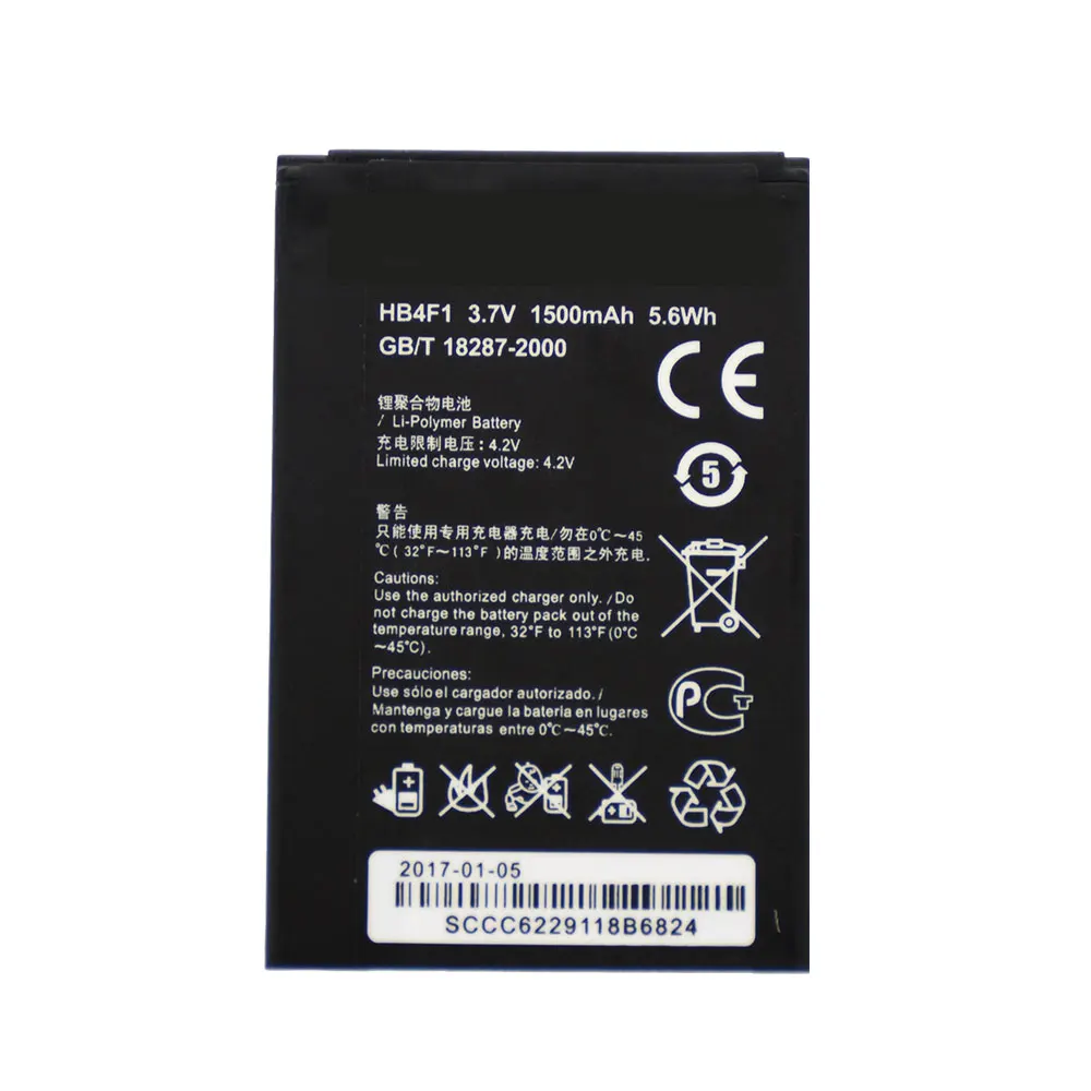 HB4F1 новая сменная батарея 3 7 V 1500mAh для Huawei U8800 T8808D G306T C8800 C8600 U8520 E5830 E5 0315 E586 ET536 E585