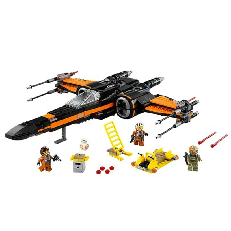 Star wars первый заказ Poe X wing Fighter собраны истребитель Совместимость с игрушки модель