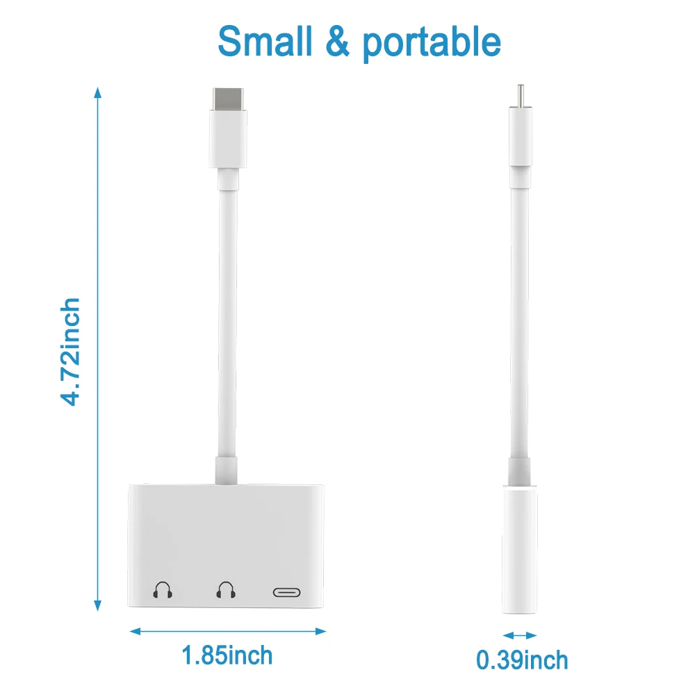 Цифровой аудиоконвертер с разъемом Aux USB C и портом типа на 3 5 мм зарядным c для