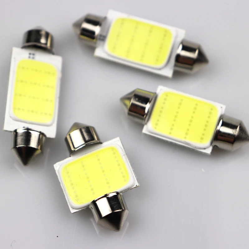 4 шт. гирлянда 31 мм 36 39 41 Автомобильный COB DC12V интерьерные автомобильные