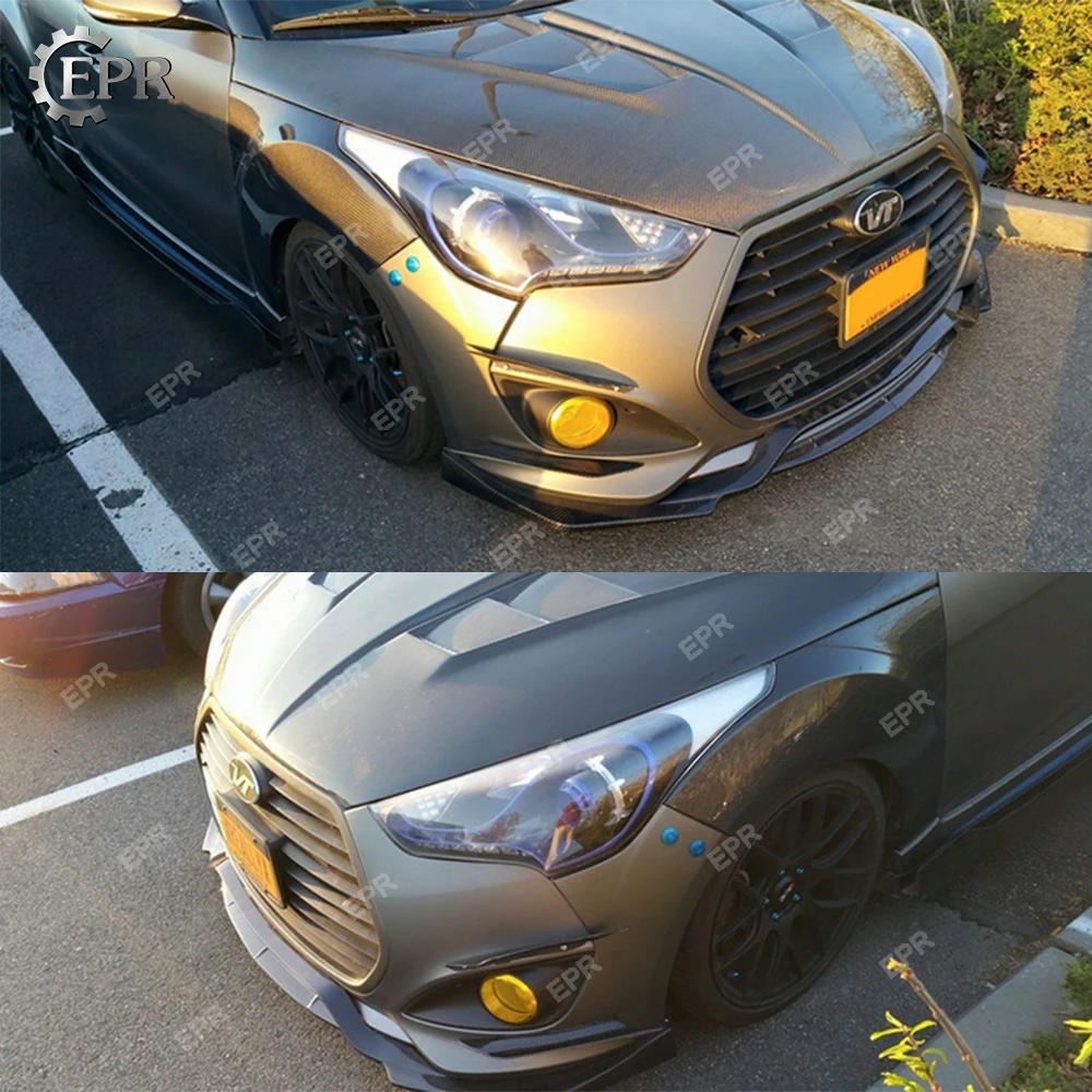 Для Hyundai Veloster NEFD Turbo 2 шт. углеродное волокно тюнинговая часть Tirm Racing для велостера