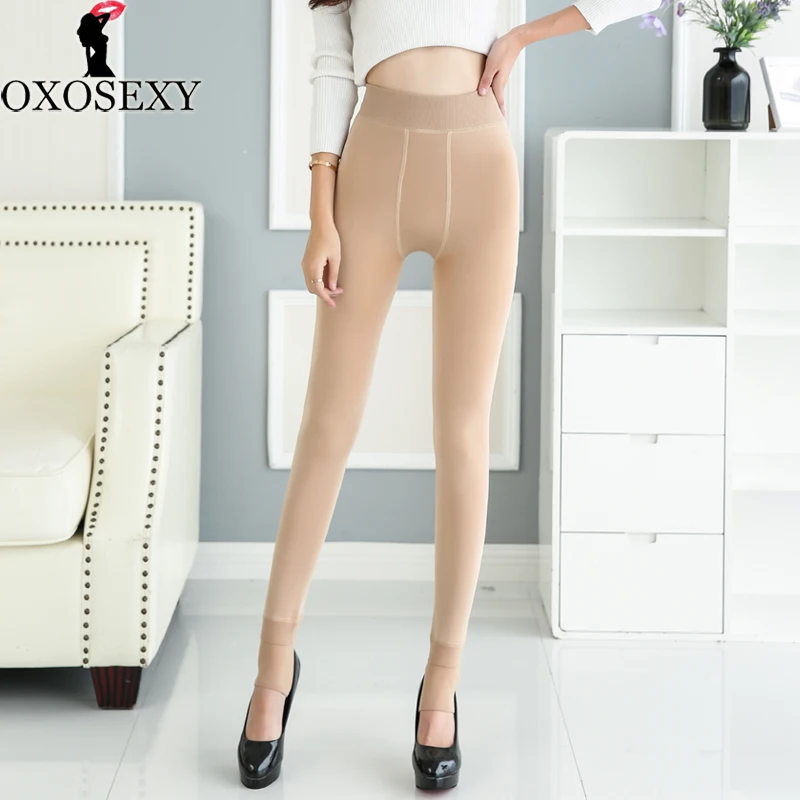 

8 color 230g 10-23 Celsius Black elastic thicken warm Women pantyhose Winter pearl velvet Tights women Pantyhose high waist 439