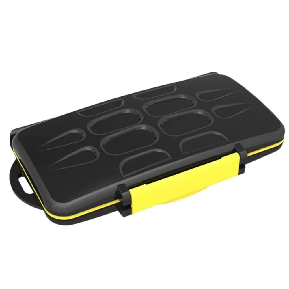 Waterproof Memory Card Case Integrated Shockproof 2SD 12TF Large Capacity Storage Box Yellow Red | Компьютеры и офис