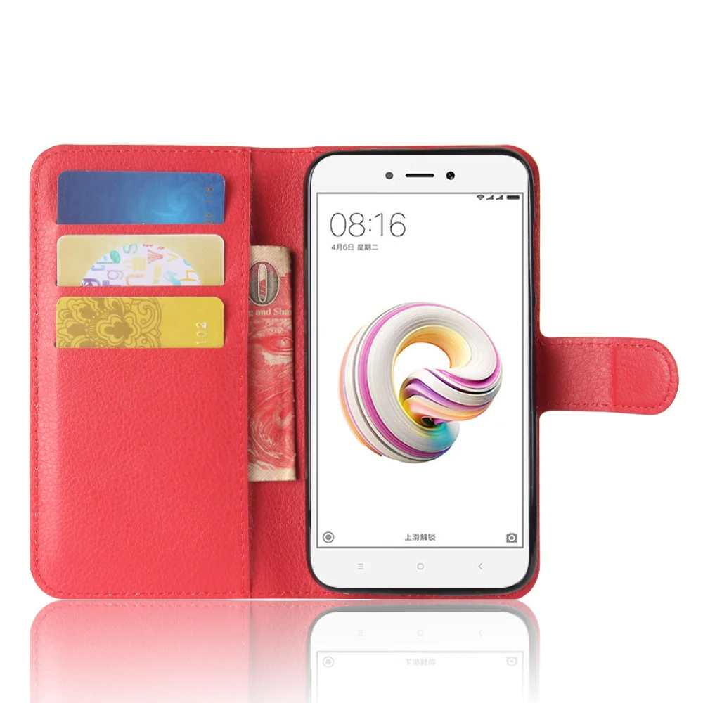 Чехол-бумажник для Xiaomi Redmi 5A откидной кожаный чехол Xiami 5 A Redmi5A телефона из ТПУ