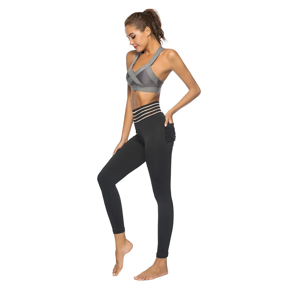 Сексуальные пуш ап Легинсы женские штаны для фитнеса Высокая талия упражнения