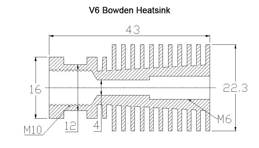 3D V6 j-головка Hotend Боуден экструдер Полный комплект с 12 В тепловентилятор PTFE трубки themistor 1,75 мм 3 мм для RepRap 3d принтер Часть