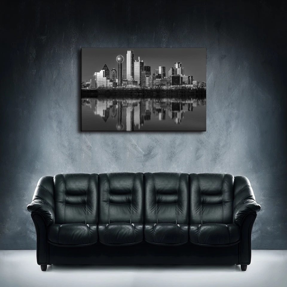 Картина на холсте постер настенная живопись 1 предмет Dallas Skyline домашний декор
