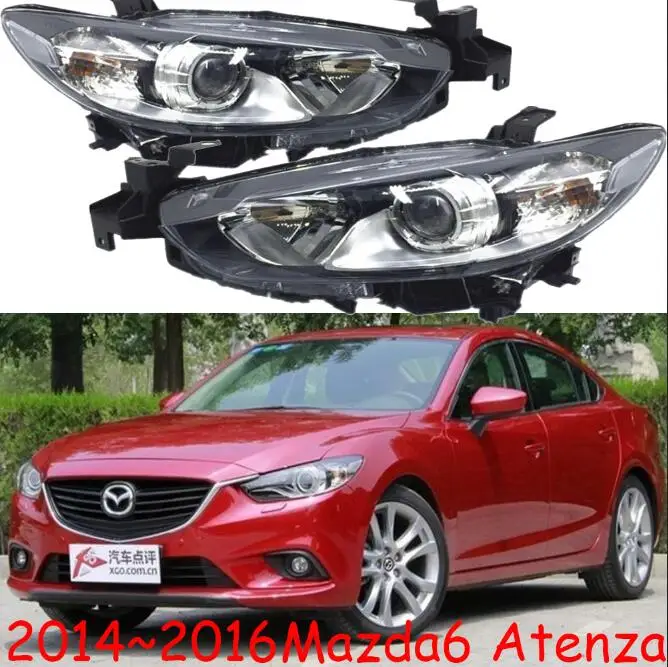 one set 2pcs 1 шт. автомобильный Стайлинг Головной фонарь для Mazda 6 фара~, галогенная лампа автомобильный бампер лампа для Mazda 6 фары на Mazda 6 Atenza Головной фонарь - Цвет: one set 2pcs