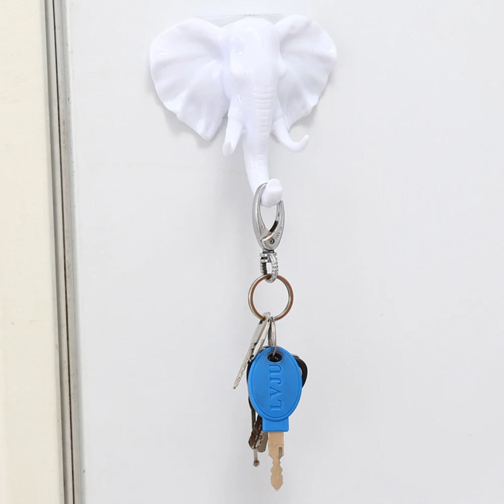 

3pcs Hooks Decorative Seamless Adhesive Resin Wall Hanger Hook for Bedroom Living Room