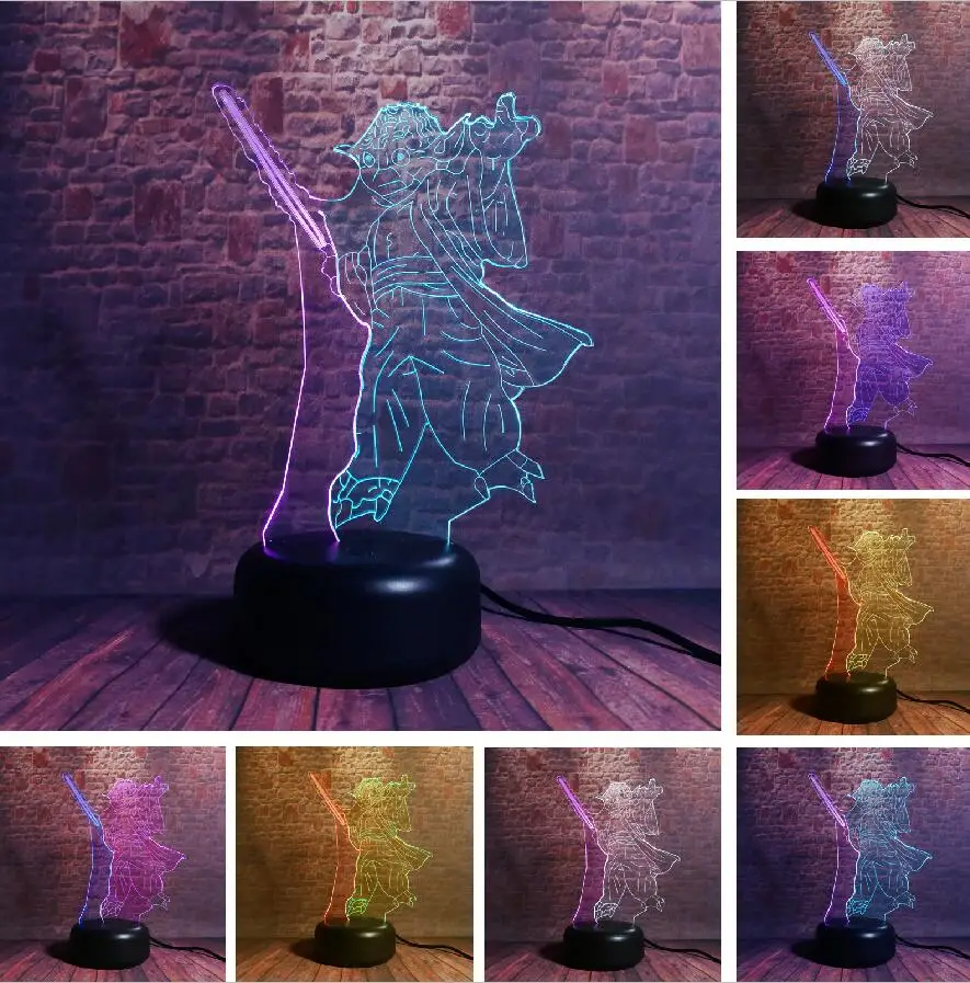 Style 5 Звездные войны 3D Bulbing лампа Led Master Yoda Leader Vision атмосфера ночной Светильник для детей спальня домашний декор день рождения подарки на Рождество - Испускаемый цвет: Style 5