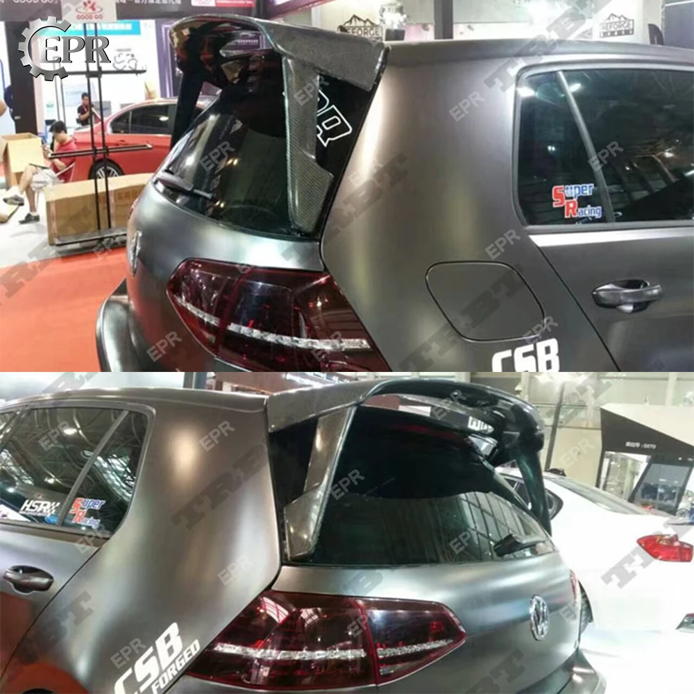 Для Golf 7 5G TI/TSI TC Тип FRP стекловолокно задний спойлер Body Kit авто тюнинг часть для 5