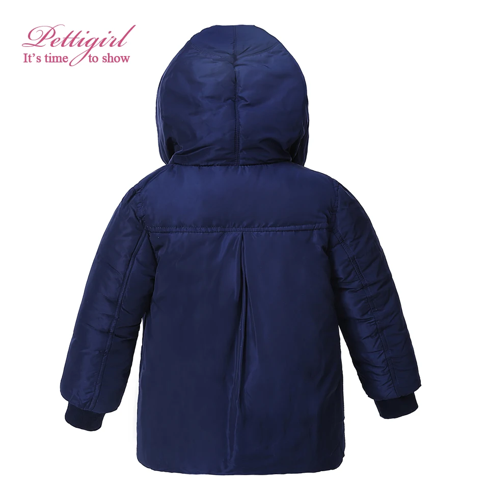 Pettigirl Wholesale Boys&ampGirls Hooded Coat With Cute Ears Kids Cotton Jacket Children Winter Spring Clothing U-MBOC1006-1506BL |