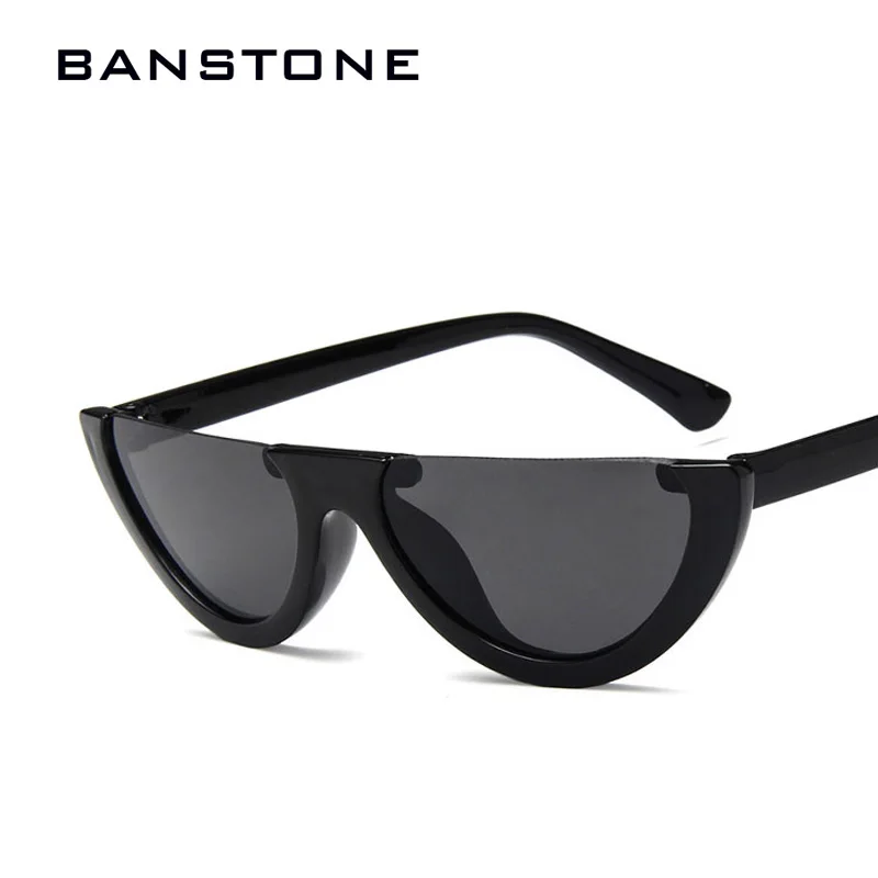 Женские винтажные полуоправы BANSTONE маленькие черные белые красные цветные