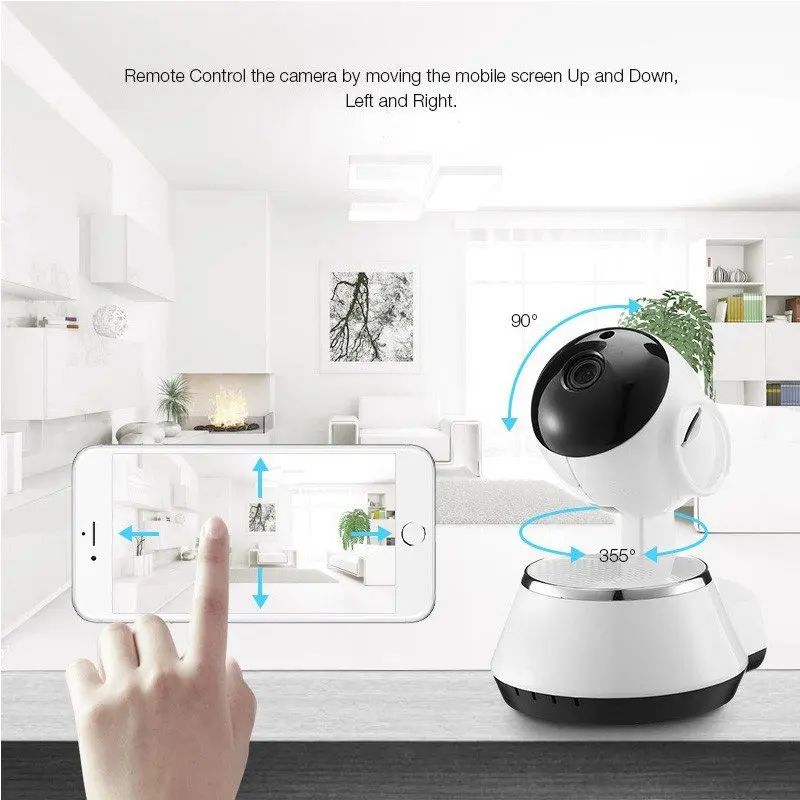 Беспроводной IP Камера WI FI 720 P видеонаблюдения Cam Micro SD слот Поддержка микрофон и P2P