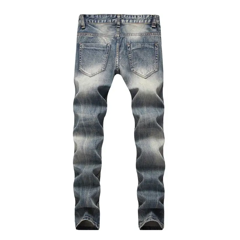 Fashion 2020 Mens denim long pants casual distressed mens Jeans Masculino Trousers Blue jeans straight 28-42 | Мужская одежда