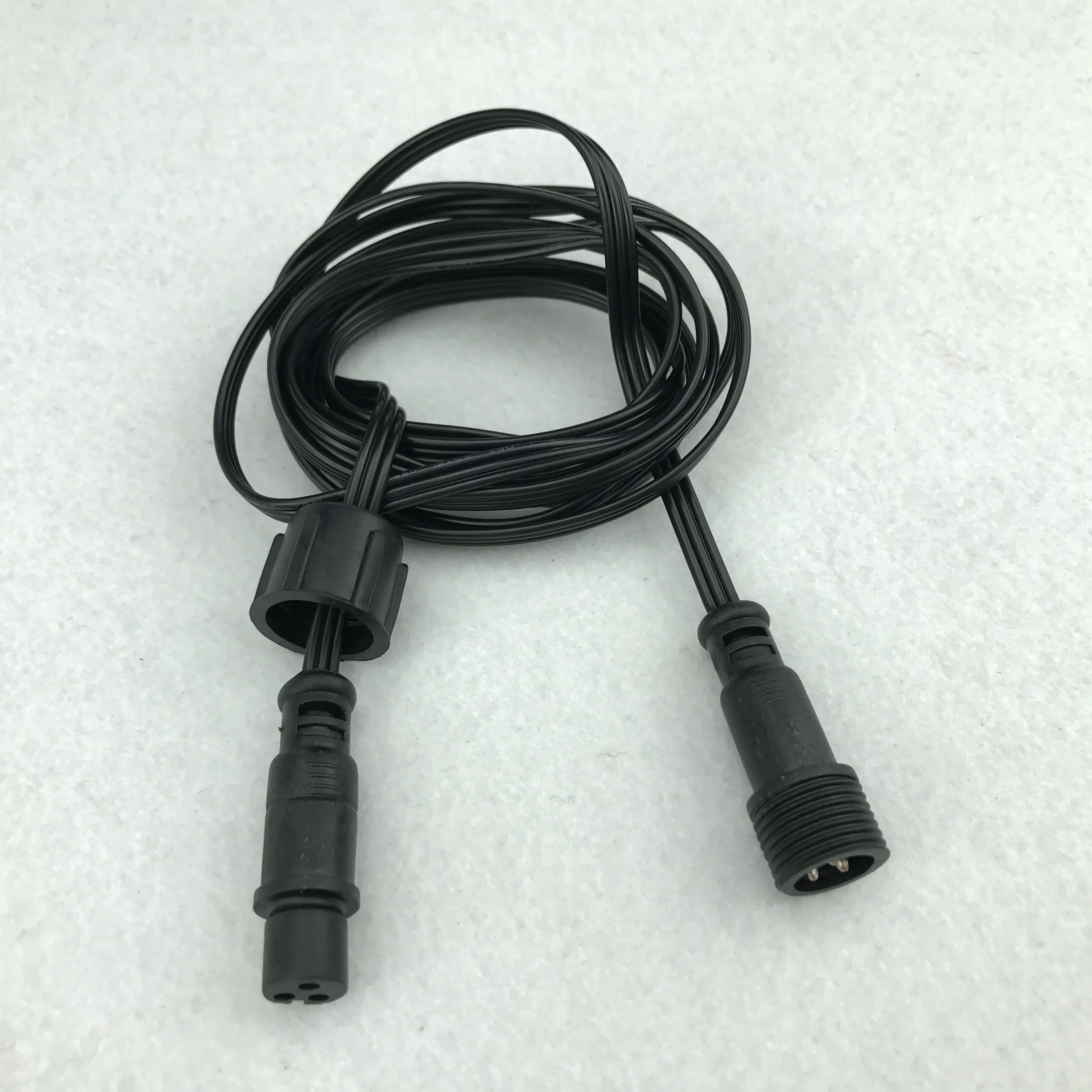 Черный плоский Удлинительный кабель xConnect 18AWG 3 ядра водонепроницаемый один конец