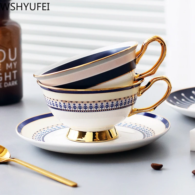 Элегантная английская Ins керамическая чашка кофейная послеобеденный чай
