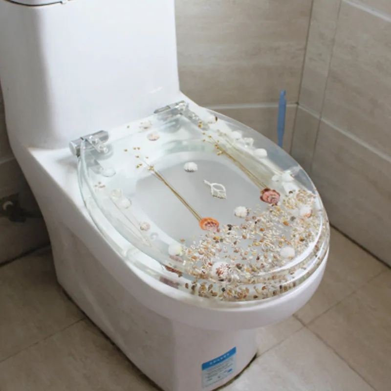 toilet seat V Различные стили, европейский стиль, модные Универсальные буферные крышки для унитаза из смолы, цветные уплотненные сиденья для унитаза, J18006 - Цвет: toilet seat V