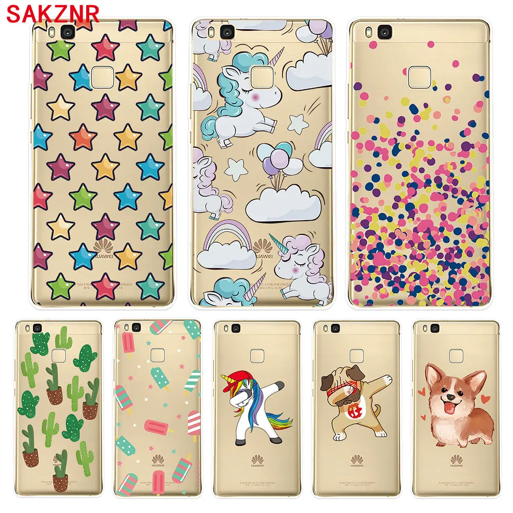 Case for Huawei P9 Lite Cover Silicone TPU Soft Funda Couqe Phone |