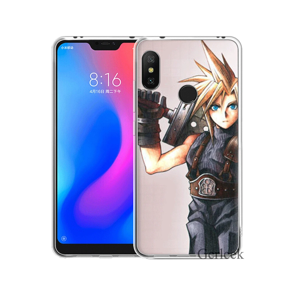 Чехол для телефона Final Fantasy VII FF7 Xiaomi Mi 5 5S 6 8 SE A1 A2 5X 6X Lite Mix 2S F1 Shell|Чехлы-накладки| |