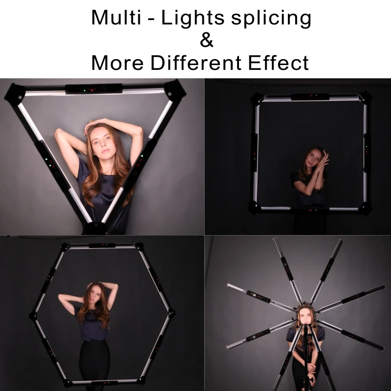 Falcon Eyes beauty led strip Light Studio Video трубчатая лампа 16 Вт двухцветное непрерывное освещение ручной работы со встроенным литий-ионным аккумулятором