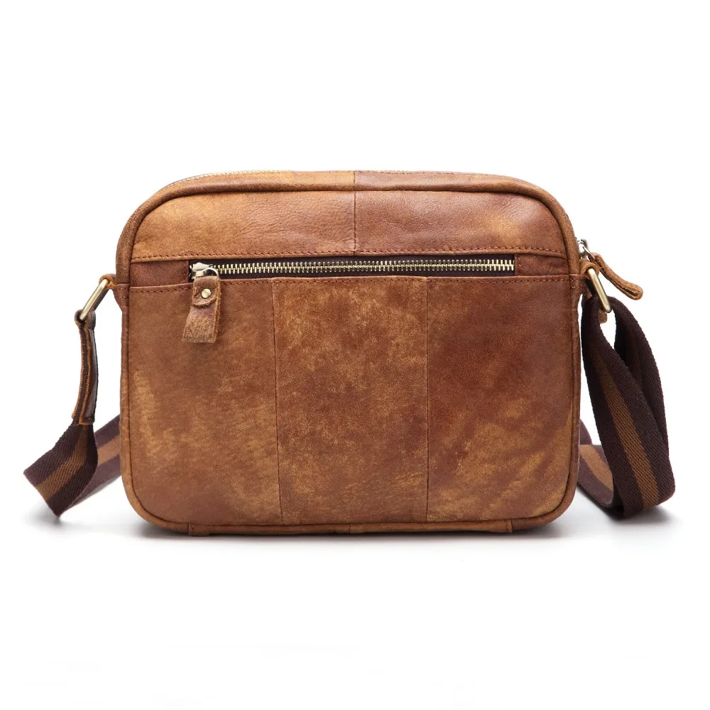 AETOO Высококачественная Мужская сумка мессенджер из натуральной воловьей кожи