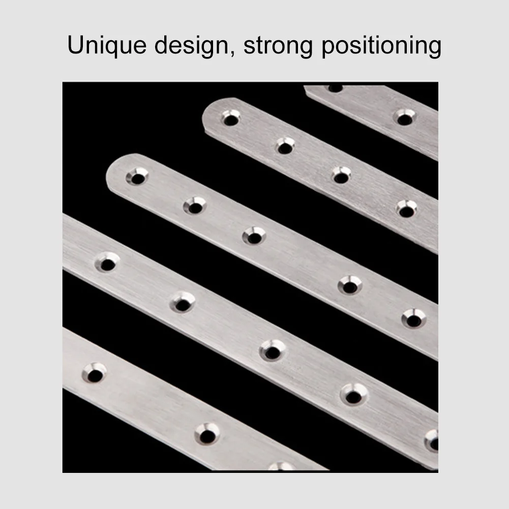 10 шт. Нержавеющая сталь плоский прямой бандажа кронштейны починка пластинки для