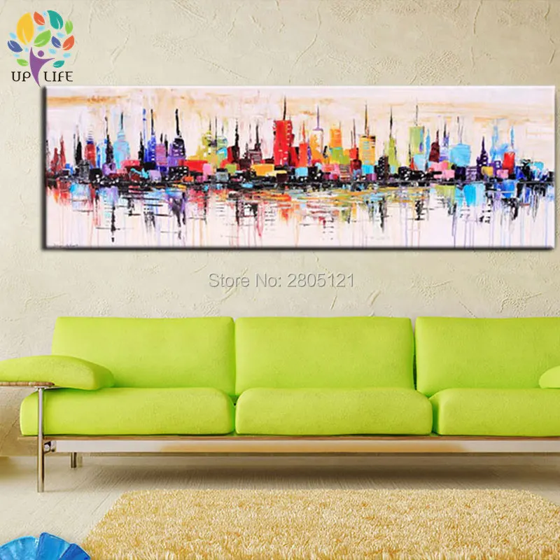 Ручная работа современная абстрактная картина маслом на холсте яркая