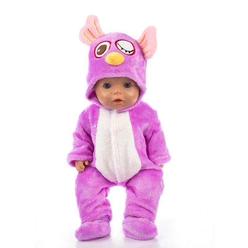 Born New Baby Fit 18 дюймов 43 см мальчик девочка мышь корова порошок Свинья Синий лисица