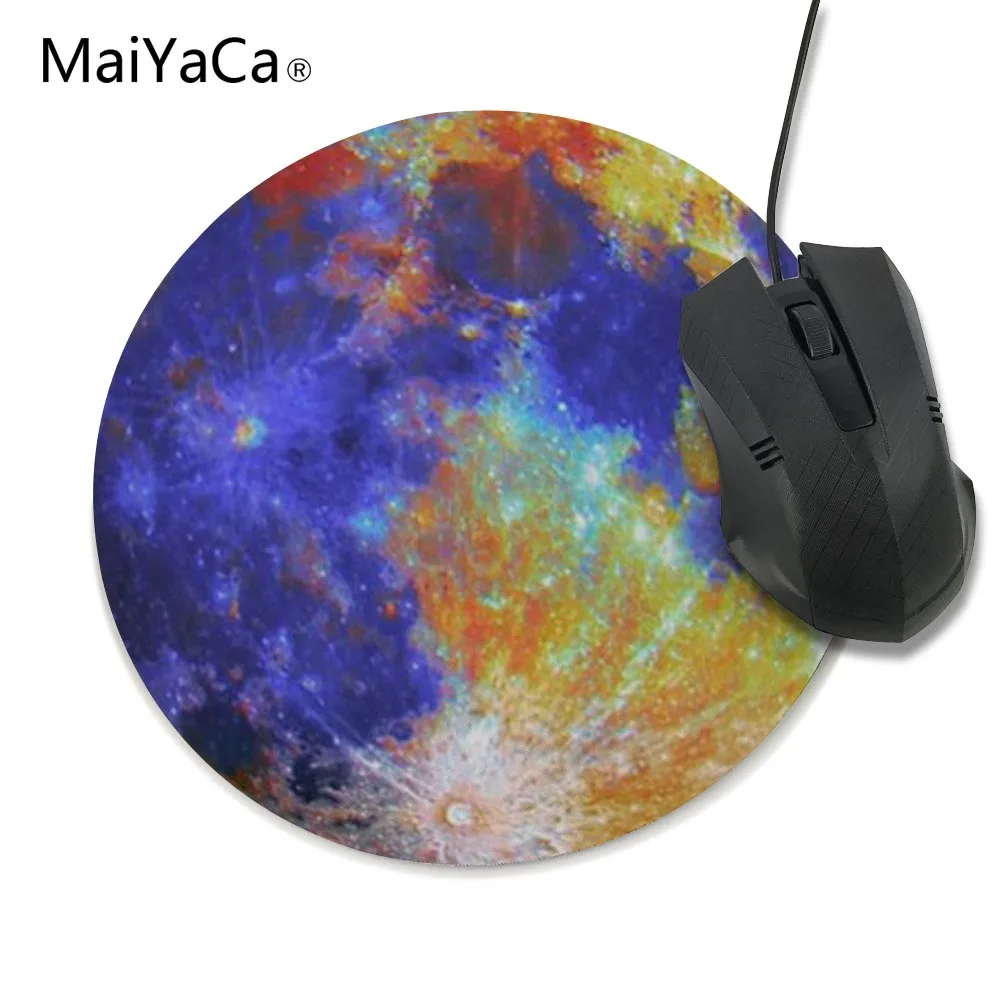 MaiYaCa новинка 2019 портативный игровой коврик для мыши в форме Луны резиновый