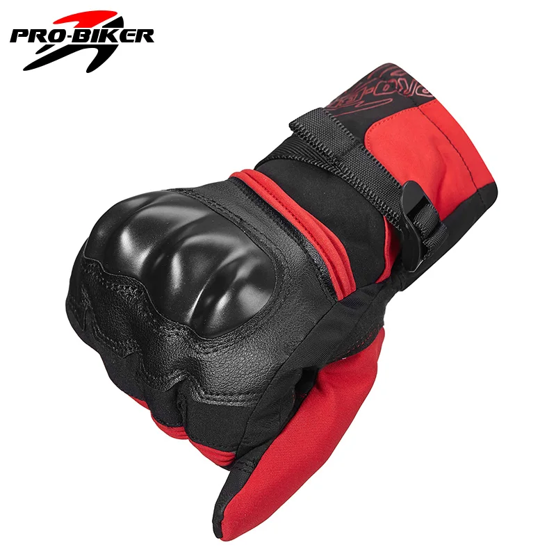 

PRO motorcycle gloves Real Leather Touch Screen For Men For Women Full finger Waterproof Protective Gears Motocross gloves