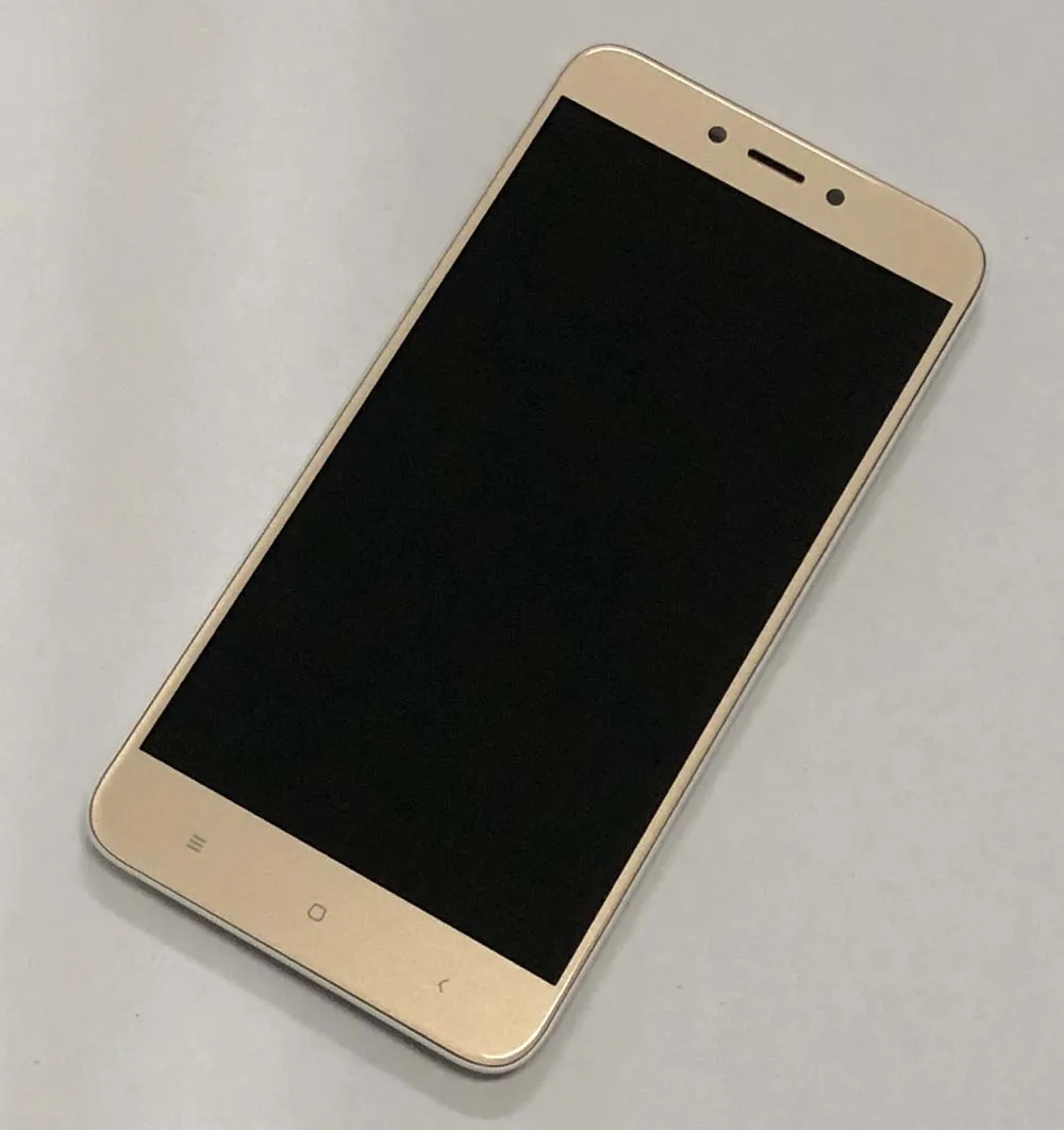 Для Xiaomi Redmi 4X полный сенсорный экран дигитайзер стеклянная Сенсорная панель+ ЖК-дисплей панель монитор модуль в сборе с рамкой - Цвет: gold with frame