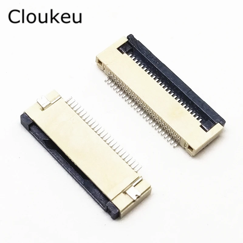 

10Pcs FPC FFC Connector cable socket 0.5MM 24Pin Clamshell Bottom Contact Type