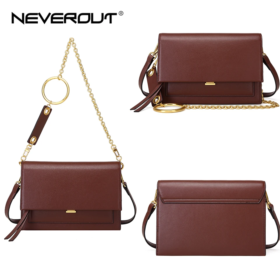 NEVEROUT 2019 Дамские кожаные сумки твердые маленькая цепь сумка конверт для женщин