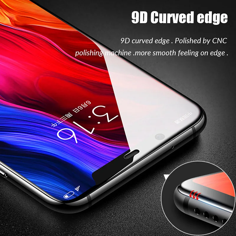 9D Защитное стекло для Xiaomi mi 8 lite light полное покрытие закаленное 9 se 9x защита экрана