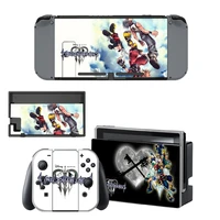 kingdom hearts decal vinyl skin sticker for nintendo switch ns consolecontrollerstand holder protective film